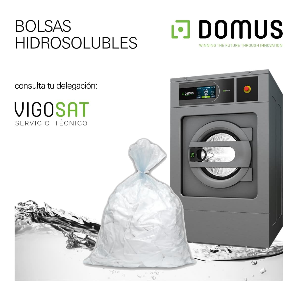 Bolsa hidrosoluble 660x840 mm para lavandería - Imagen 3