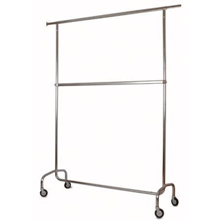 Perchero lineal doble cromado - Imagen 1